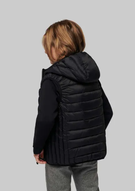  KID'S HOODED BODYWARMER - Proact Black