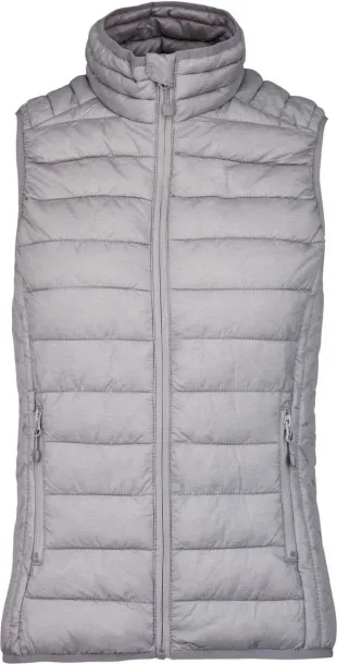  LADIES' LIGHTWEIGHT SLEEVELESS FAKE DOWN JACKET - Kariban Marl Silver