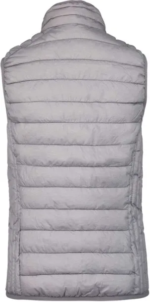  LADIES' LIGHTWEIGHT SLEEVELESS FAKE DOWN JACKET - Kariban Marl Silver