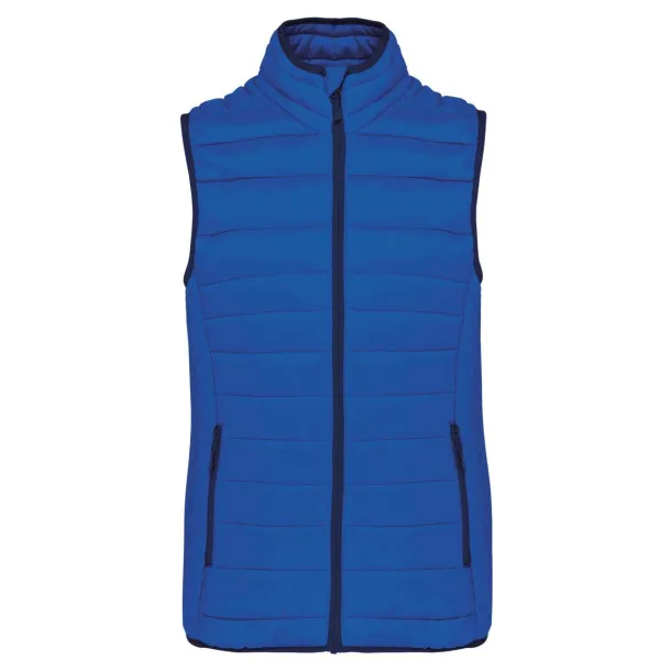  LADIES' LIGHTWEIGHT SLEEVELESS FAKE DOWN JACKET - Kariban Light Royal Blue