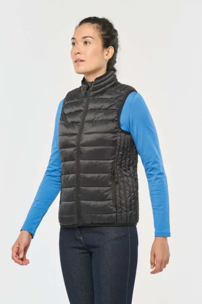  LADIES' LIGHTWEIGHT SLEEVELESS FAKE DOWN JACKET - Kariban Navy