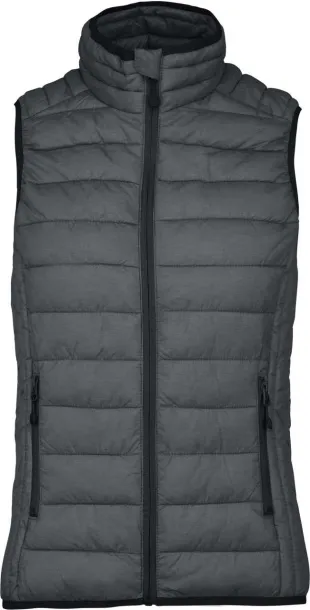  LADIES' LIGHTWEIGHT SLEEVELESS FAKE DOWN JACKET - Kariban Marl Dark Grey