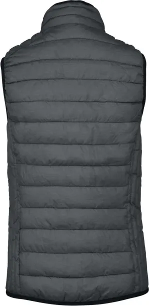  LADIES' LIGHTWEIGHT SLEEVELESS FAKE DOWN JACKET - Kariban Marl Dark Grey