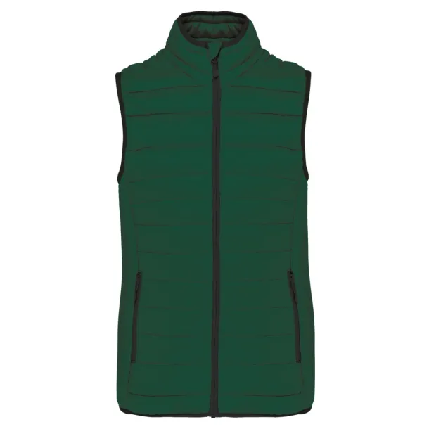  LADIES' LIGHTWEIGHT SLEEVELESS FAKE DOWN JACKET - Kariban Šumski zelena