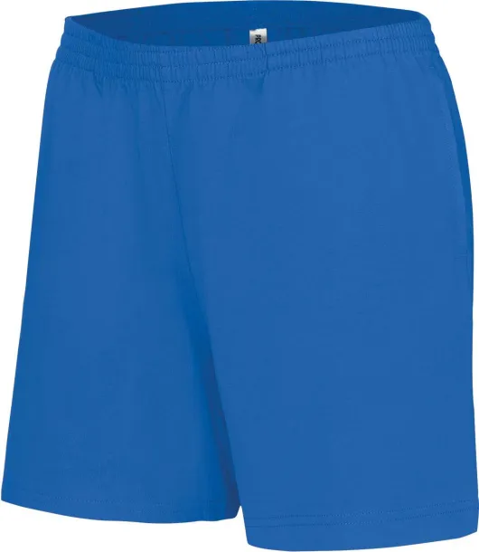  LADIES' JERSEY SPORTS SHORTS - Proact Neon Blue