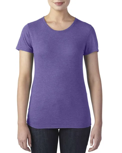  WOMEN'S TRI-BLEND TEE - Anvil Heather Purple