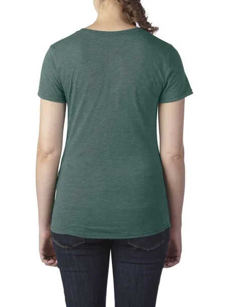  WOMEN'S TRI-BLEND TEE - Anvil Heather Dark Green