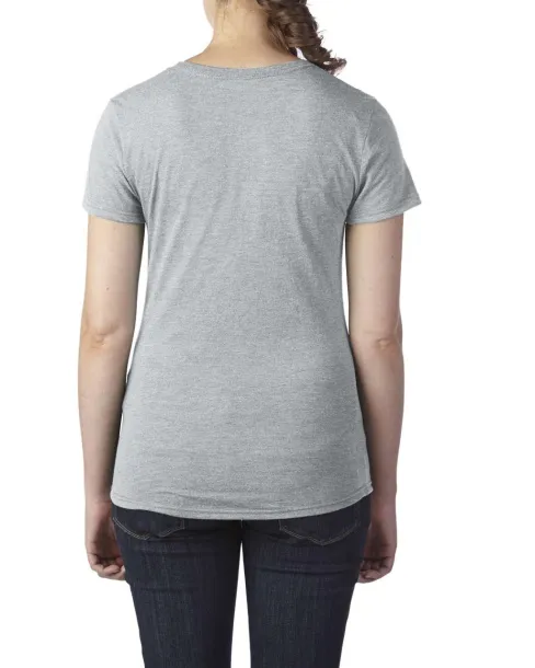  WOMEN'S TRI-BLEND TEE - Anvil Heather Grey