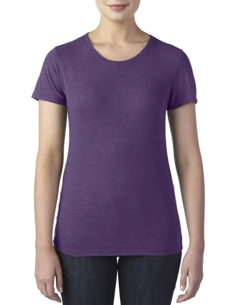  WOMEN'S TRI-BLEND TEE - Anvil Heather Aubergine