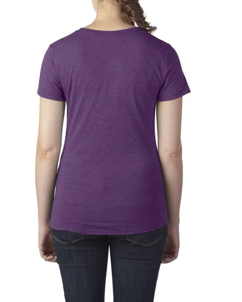  WOMEN'S TRI-BLEND TEE - Anvil Heather Aubergine