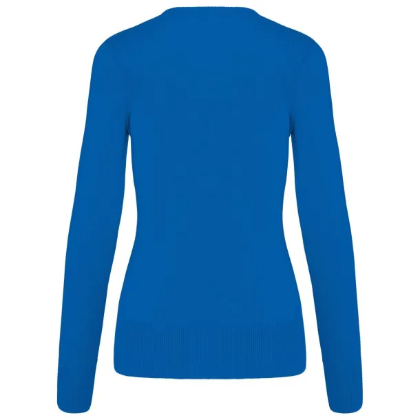  Ženski V džemper, 290 g/m2 - Kariban Light Royal Blue