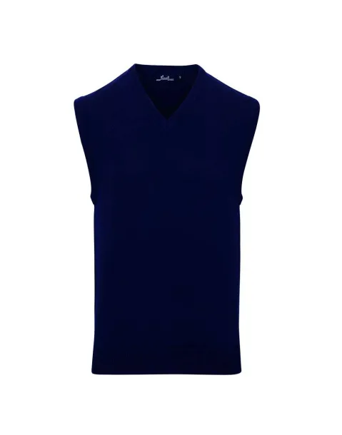  MEN'S V-NECK SLEEVELESS SWEATER - Premier Navy