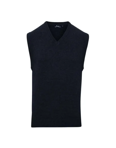  MEN'S V-NECK SLEEVELESS SWEATER - Premier Titanium