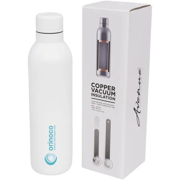 Thor 510 ml copper vacuum insulated sport bottle - Unbranded White