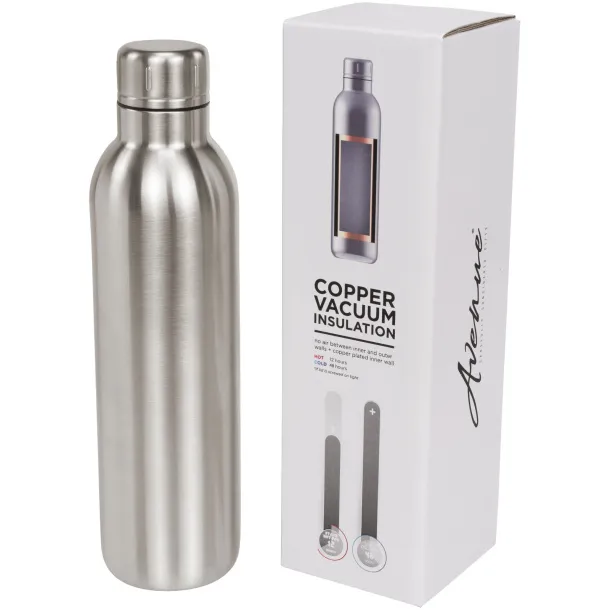 Thor 510 ml copper vacuum insulated sport bottle Silver