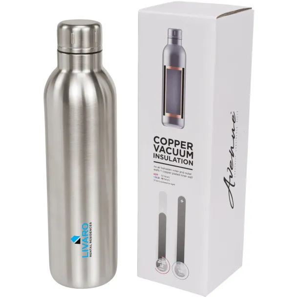 Thor 510 ml copper vacuum insulated sport bottle - Unbranded Silver