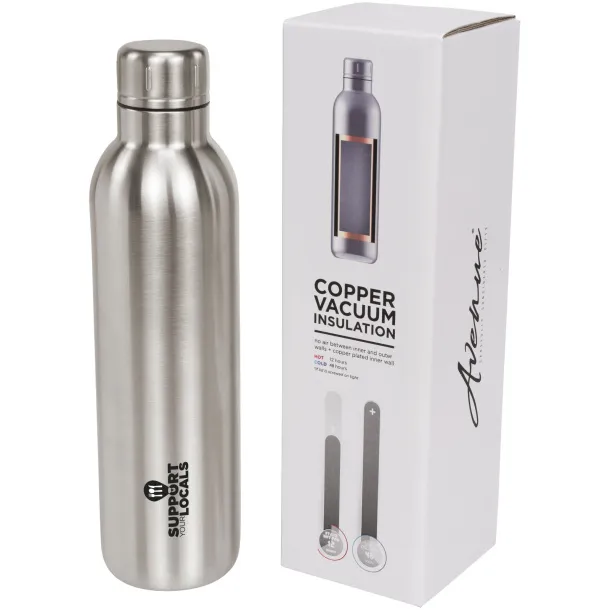 Thor 510 ml copper vacuum insulated sport bottle Silver