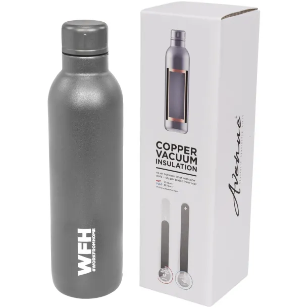 Thor 510 ml copper vacuum insulated sport bottle Grey