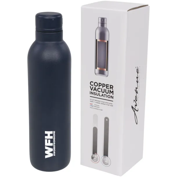 Thor 510 ml copper vacuum insulated sport bottle Blue