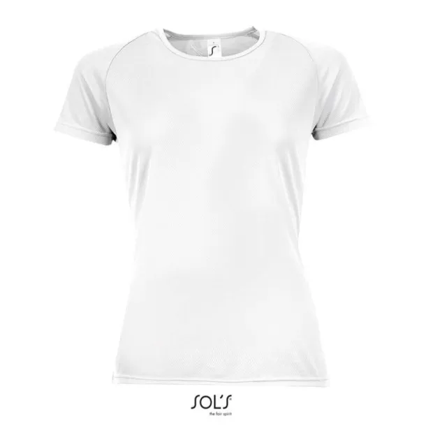  SOL'S SPORTY WOMEN - RAGLAN-SLEEVED T-SHIRT- 140 g/m² - SOL'S White