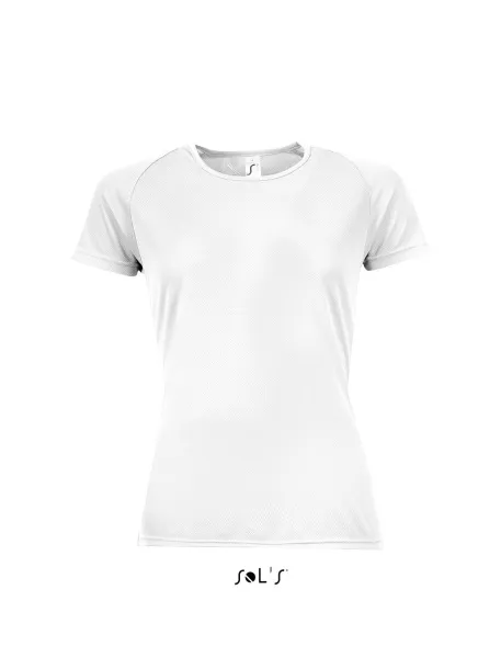  SOL'S SPORTY WOMEN - RAGLAN-SLEEVED T-SHIRT- 140 g/m² - SOL'S White