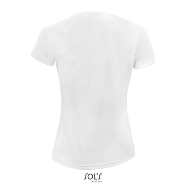  SOL'S SPORTY WOMEN - RAGLAN-SLEEVED T-SHIRT- 140 g/m² - SOL'S White