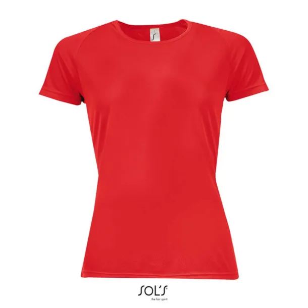  SOL'S SPORTY WOMEN - RAGLAN-SLEEVED T-SHIRT- 140 g/m² - SOL'S Red