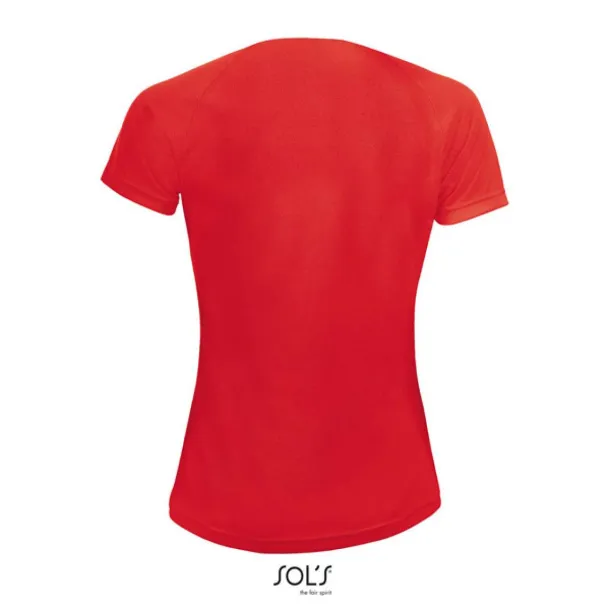  SOL'S SPORTY WOMEN - RAGLAN-SLEEVED T-SHIRT- 140 g/m² - SOL'S Red