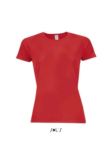  SOL'S SPORTY WOMEN - RAGLAN-SLEEVED T-SHIRT- 140 g/m² - SOL'S Red