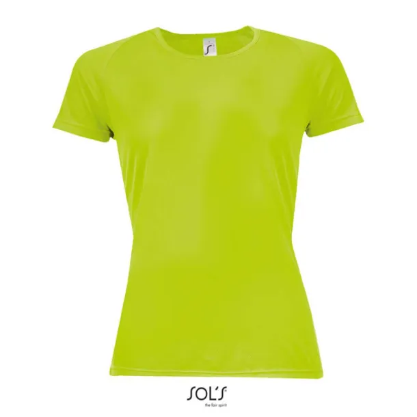  SOL'S SPORTY WOMEN - RAGLAN-SLEEVED T-SHIRT- 140 g/m² - SOL'S Neon Green