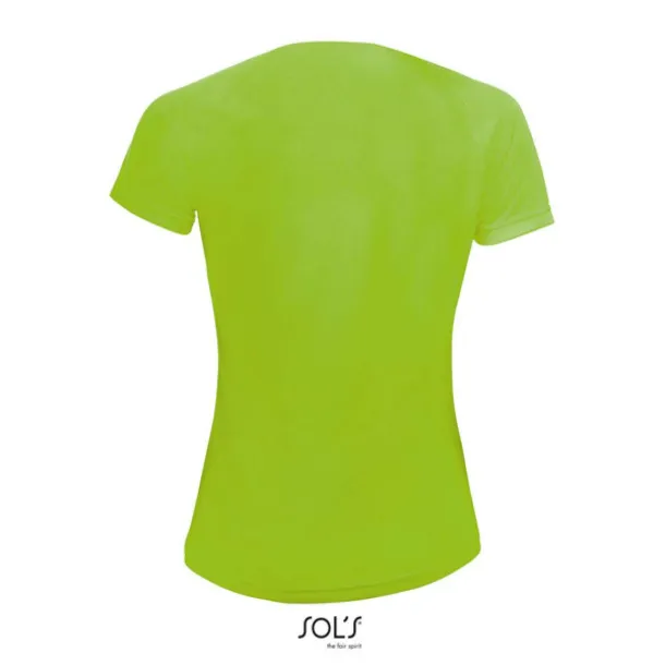  SOL'S SPORTY WOMEN - RAGLAN-SLEEVED T-SHIRT- 140 g/m² - SOL'S Neon Green