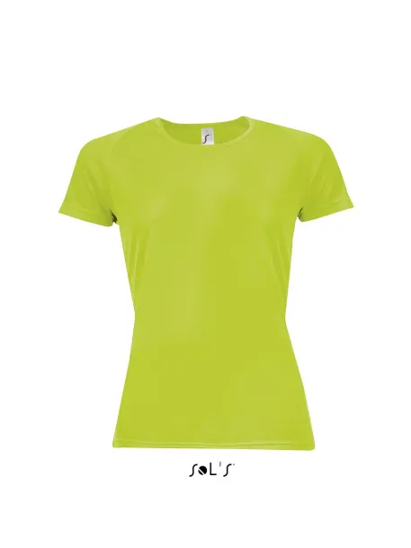  SOL'S SPORTY WOMEN - RAGLAN-SLEEVED T-SHIRT- 140 g/m² - SOL'S Neon Green