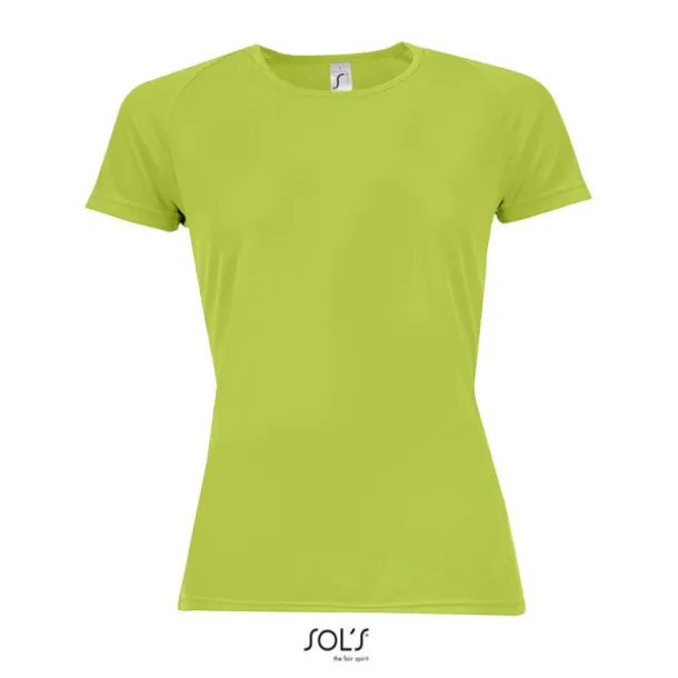  SOL'S SPORTY WOMEN - RAGLAN-SLEEVED T-SHIRT- 140 g/m² - SOL'S Apple Green