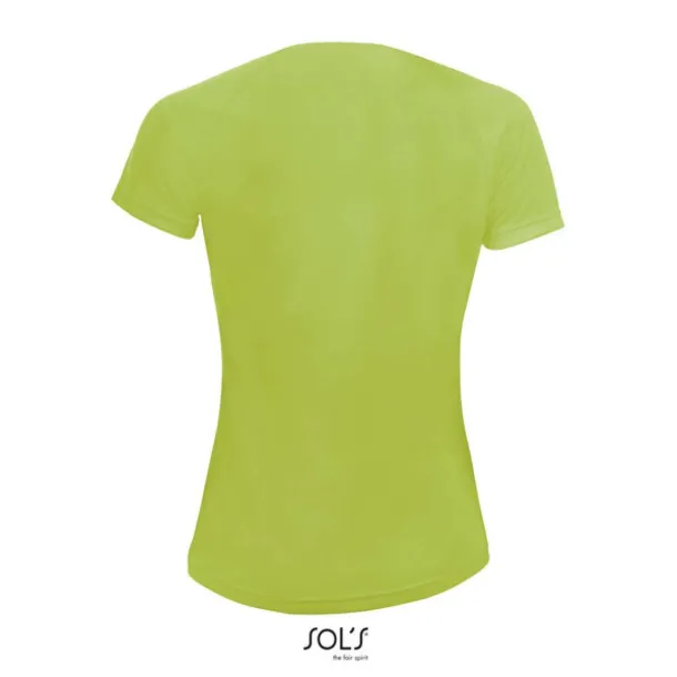  SOL'S SPORTY WOMEN - RAGLAN-SLEEVED T-SHIRT- 140 g/m² - SOL'S Apple Green