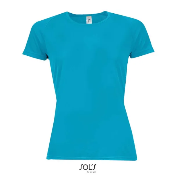  SOL'S SPORTY WOMEN - RAGLAN-SLEEVED T-SHIRT- 140 g/m² - SOL'S Aqua