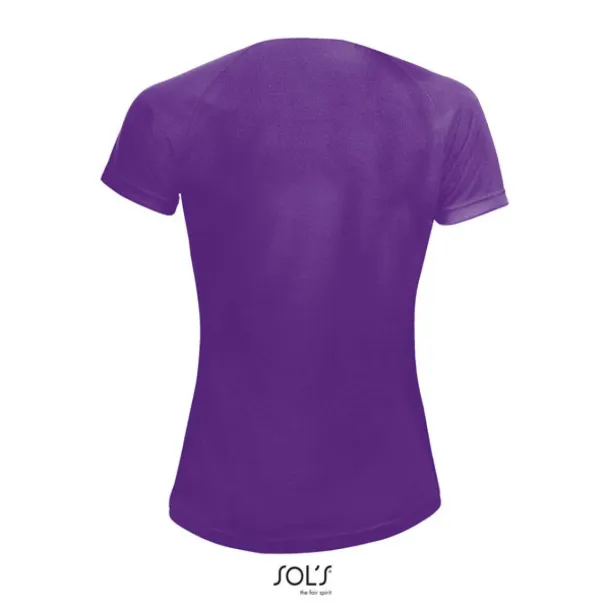  SOL'S SPORTY WOMEN - RAGLAN-SLEEVED T-SHIRT- 140 g/m² - SOL'S Dark purple