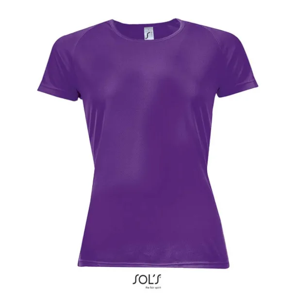  SOL'S SPORTY WOMEN - RAGLAN-SLEEVED T-SHIRT- 140 g/m² - SOL'S Dark purple