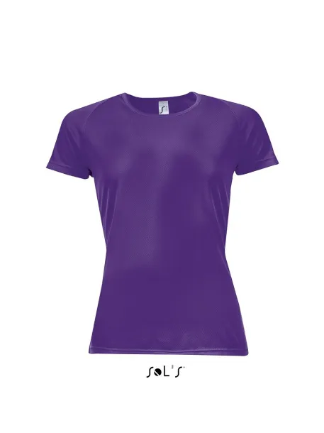  SOL'S SPORTY WOMEN - RAGLAN-SLEEVED T-SHIRT- 140 g/m² - SOL'S Dark purple