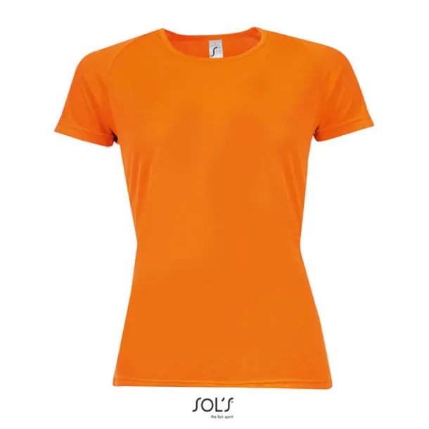  SOL'S SPORTY WOMEN - RAGLAN-SLEEVED T-SHIRT- 140 g/m² - SOL'S Neon Orange