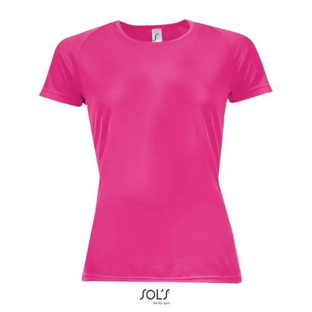  SOL'S SPORTY WOMEN - RAGLAN-SLEEVED T-SHIRT- 140 g/m² - SOL'S Neon Pink 2