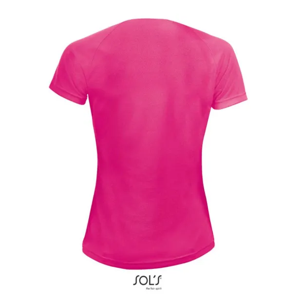  SOL'S SPORTY WOMEN - RAGLAN-SLEEVED T-SHIRT- 140 g/m² - SOL'S Neon Pink 2