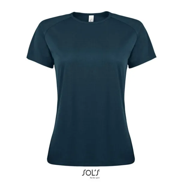  SOL'S SPORTY WOMEN - RAGLAN-SLEEVED T-SHIRT- 140 g/m² - SOL'S Petroleum Blue