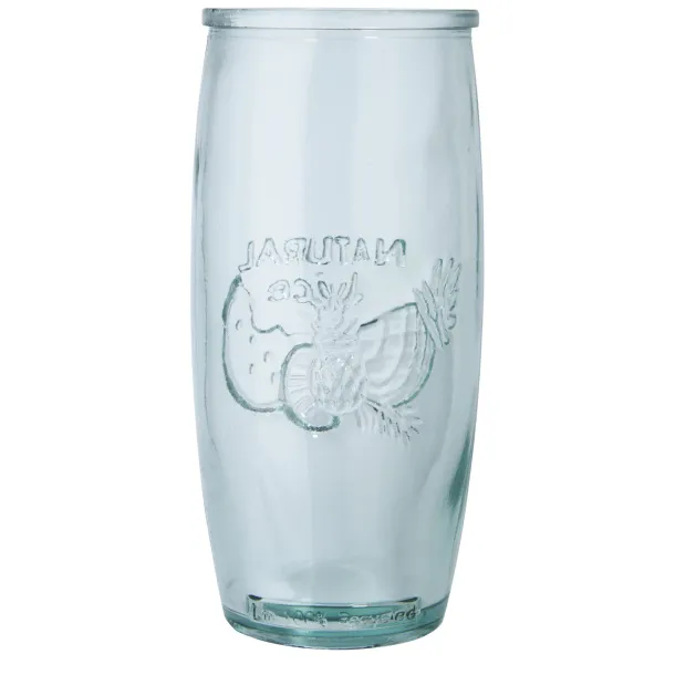 Verano recycled glass cocktail cup with squeezer - Authentic White