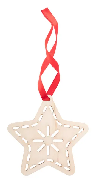 TreeCard Christmas card, star Natural