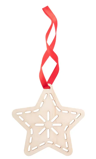 TreeCard Christmas card, star Natural