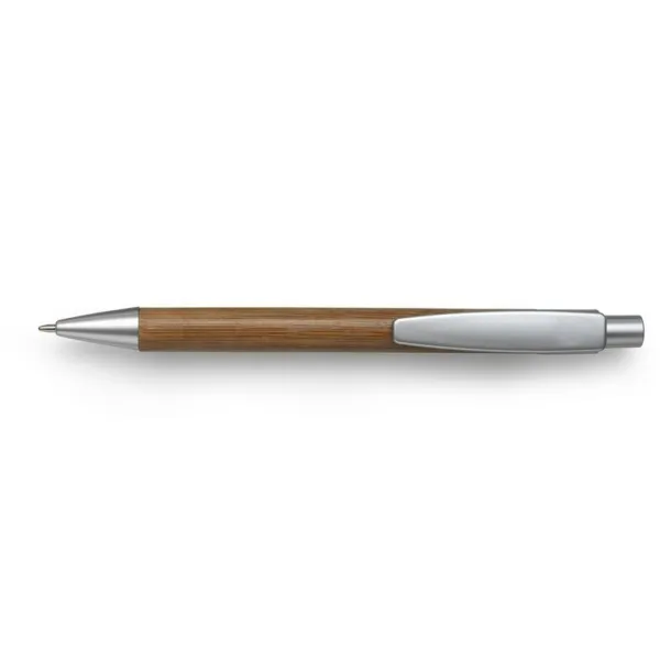  Bamboo ball pen Srebrna