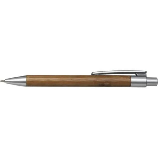  Bamboo ball pen Srebrna