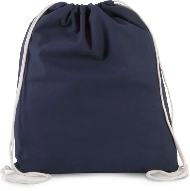  ORGANIC COTTON SMALL DRAWSTRING BAG - Kimood Navy