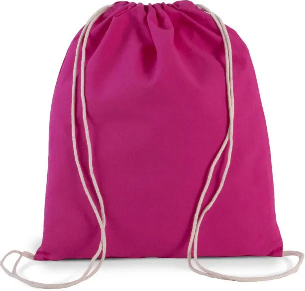  ORGANIC COTTON SMALL DRAWSTRING BAG - Kimood Magenta