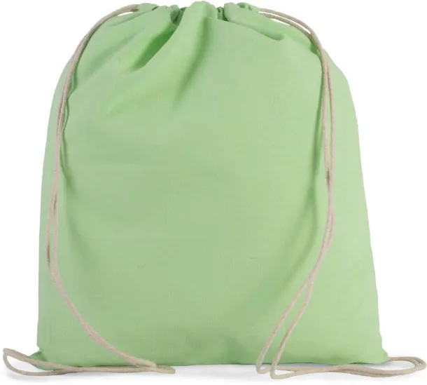  Mala pamučna torba s vezicama - Kimood Pistachio Green
